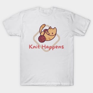 Knit Happens Cat T-Shirt